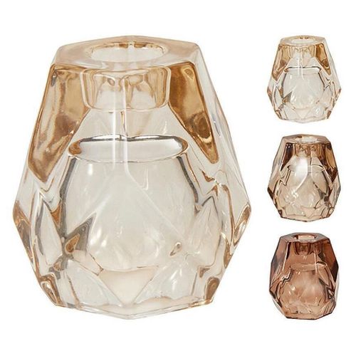 cumpără Lumânare H&S 12890 Sfesnic din sticla Poliedru 7x8cm în Chișinău 