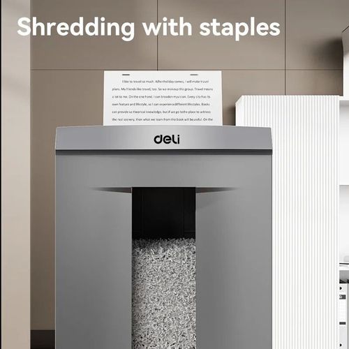 cumpără Distrugător de documente Deli DLET095, P5, 12 листов, 23л, MicroCut în Chișinău 