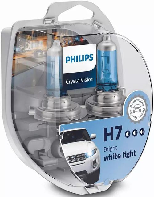 cumpără Lampă auto Philips H7 Cristal Vision 2x H7+ 2 шт. W5W (2 шт.) (12972CVSM) în Chișinău 