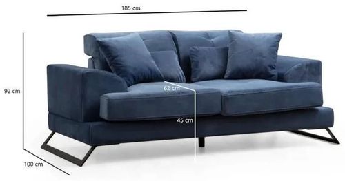 купить Диван Trendy Frido Bleumarin (2 locuri) в Кишинёве 