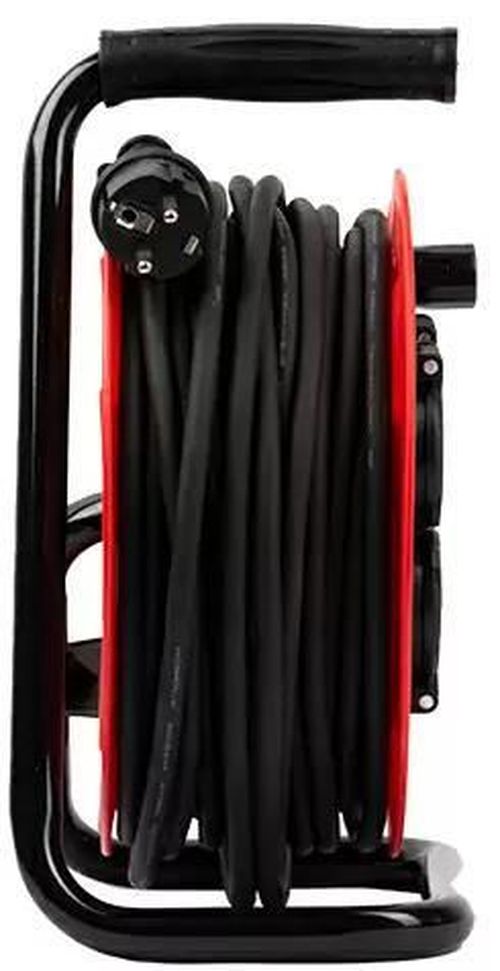 купить Удлинитель электрический Profmet 213124 с барабаном_3х1,5 мм 25 м с заземлением и термозащитой, IP44 в Кишинёве 