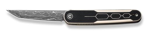 купить Нож походный Civivi C23015-DS1 KwaiQ, lamă Damascus, G10, liner lock в Кишинёве 