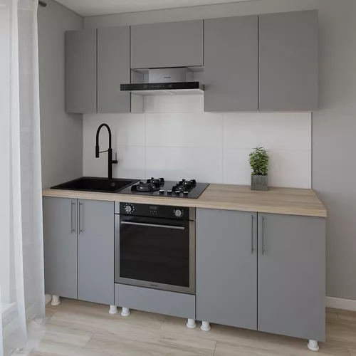 купить Мебель для кухни Smartex (30095) K3 200сm Grafit в Кишинёве 