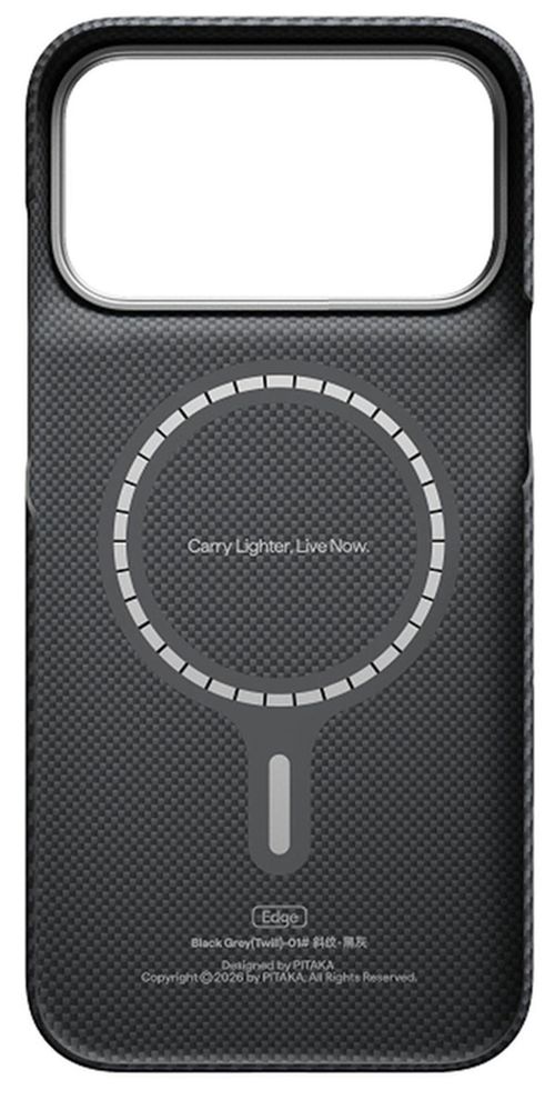 cumpără Husă pentru smartphone Pitaka Edge iPhone 18 Pro (Black Grey), KI1801P în Chișinău 