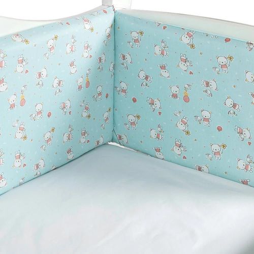 купить Бортик для кроватки PernaMea Ursulet turcoaz 120x60cm (PM.101755/13) в Кишинёве 