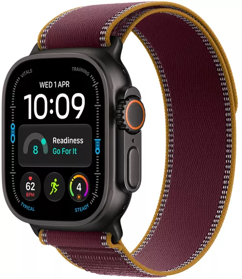 cumpără Ceas inteligent Apple Watch Ultra 4 GPS Cellular 49mm Black Titanium Case with Burgundy Trail Loop M/L MJC44 în Chișinău 