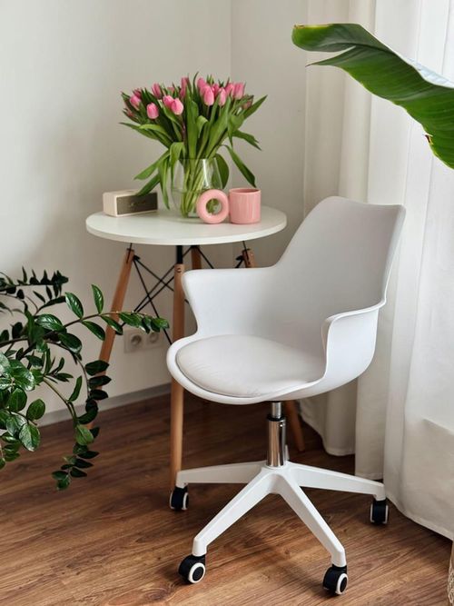 cumpără Fotoliu de birou Jumi CM-333826 INEZ, Alb în Chișinău 