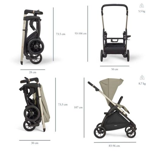 купить Детская коляска Inglesina Electa 4in1 upper black 2024 в Кишинёве 