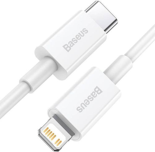 купить Кабель для моб. устройства Baseus CATLYS-A02, Superior Series Fast Charging Data Cable Type-C to iP PD 20W 1m White в Кишинёве 