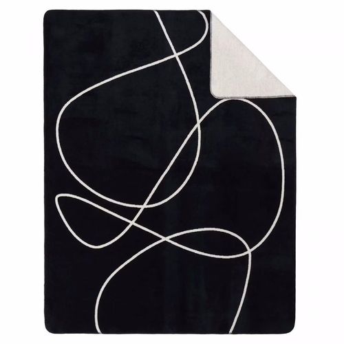 cumpără Textile de casă Ibena 3034/800 Jacquard Decke Nanaimo Black/white în Chișinău 