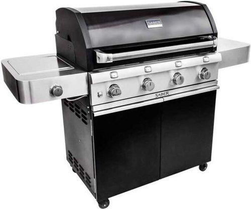 купить Мангал Saber R67CC1117 CAST 670 4 Burner, TRU-Infrared, Black (pe gaz) в Кишинёве 