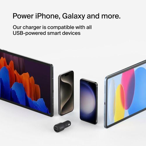 cumpără Încărcător pentru automobil Belkin CCB005BTBK 42w - 30w USB-C PD PPS + 12w USB-A Car Charger în Chișinău 