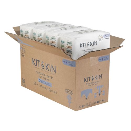 Scutece eco hipoalergenice Kit&Kin 4 (9-14 kg) 128 buc 