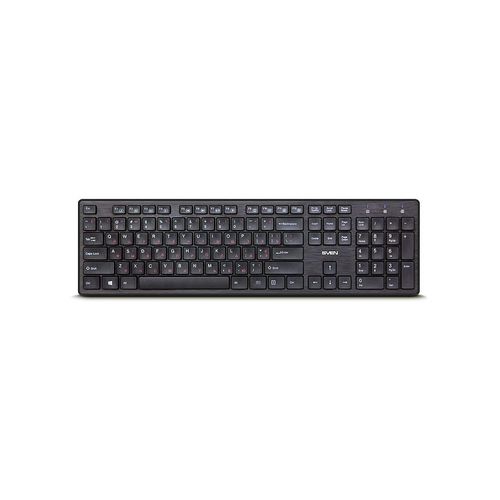 cumpără Tastatura SVEN KB-E5900W, Wireless Keyboard, slim compact design, low-profile keys with smooth stroke, Nano receiver, USB, Black (tastatura/клавиатура) în Chișinău 