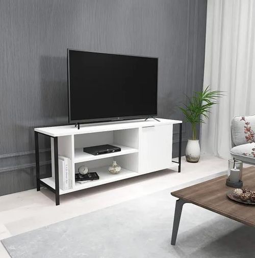 купить Тумба напольная для TV Trendy Bond Alb, 120x54x30cm (GTR000237) в Кишинёве 