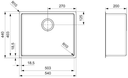 cumpără Chiuvetă bucătărie Reginox R28131 New York 50x40 în Chișinău 