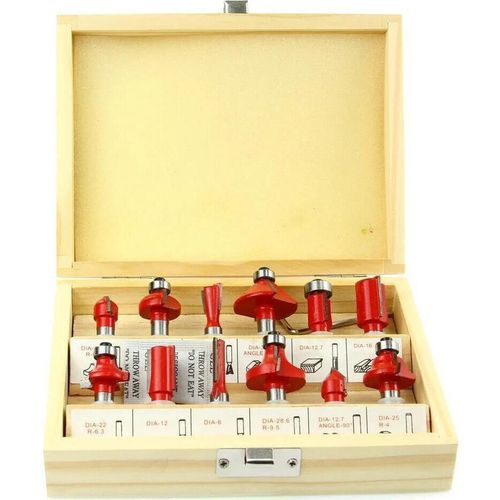 купить Набор головок, бит, насадок MAR-POL M22547 Набор фрез по дереву (12 шт.) в Кишинёве 