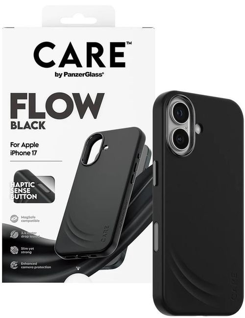 cumpără Husă pentru smartphone PanzerGlass FLOW Case Black w. MagSafe iPhone 17 (PG_CR24695) în Chișinău 