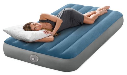 купить Надувной матрас Intex 64187 Prestige Downy, 99x191x25cm cu pompa integrată 5V, max.136kg в Кишинёве 