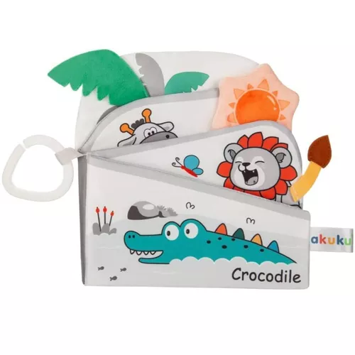 купить Игрушка-подвеска Akuku A0704 Carte senzoriala moale Zoo в Кишинёве 