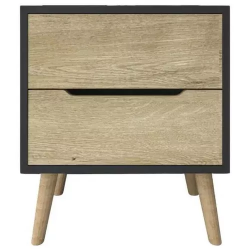 купить Тумбочка Trendy Flora-Anthracite, Sapphire Oak, 50x60x44cm в Кишинёве 