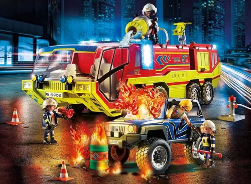 купить Конструктор Playmobil PM70557 Fire Engine with Truck в Кишинёве 