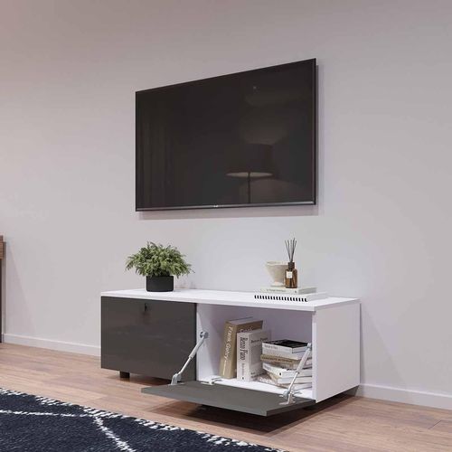 купить Тумба напольная для TV Mobildor-Lux ZEN (120x35x38H cm) PAL 8681, MDF SL-09 в Кишинёве 