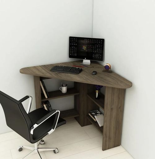 cumpără Masă de birou Trendy Corner, Nuc, 80x74x80cm în Chișinău 