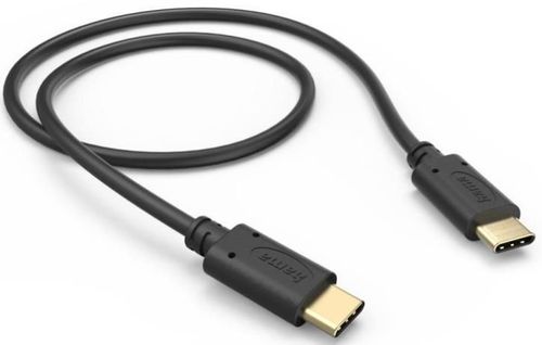 cumpără Cablu telefon mobil Hama 201706 Charging Cable, USB-C - USB-C, 0.5 m, black în Chișinău 