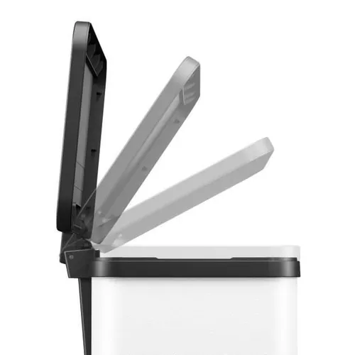 cumpără Coș de gunoi Hailo 622230/09 Eco Duo Plus M alb în Chișinău 