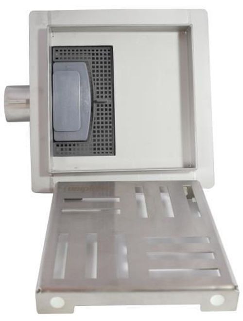 cumpără Trap de duș Uniplast 21552 patrata, set D. 40 x 90° S08 HOLE (inox) 150 x 150 x 67 mm în Chișinău 