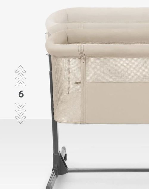 cumpără Leagăn Kikka Boo 31003020103 Patut co-sleeper Noah Light Grey 2025 în Chișinău 