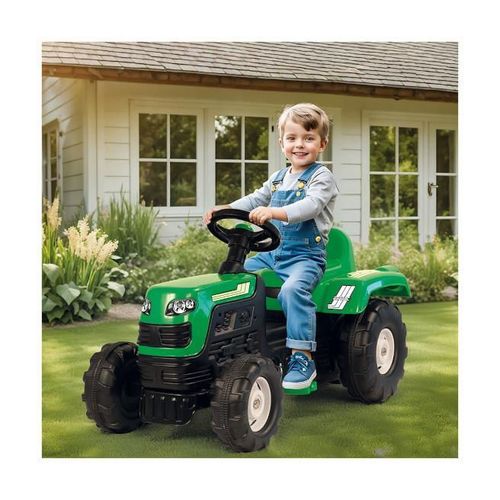 купить Детский карт Dolu 8245 Tractor cu pedale verde 2461D в Кишинёве 