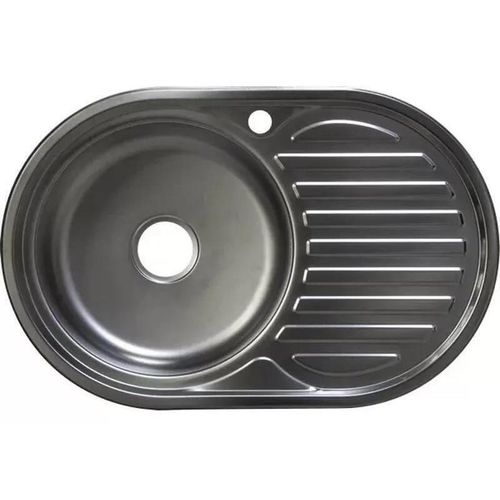 купить Мойка кухонная Rubano 27384 incastrabila 770x500x180mm (stânga), inox, decor-0,8mm в Кишинёве 