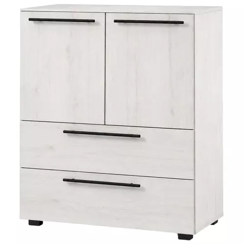 купить Комод Mashtab S12541 Cadiz (800x430x1060) Stejar Alb в Кишинёве 