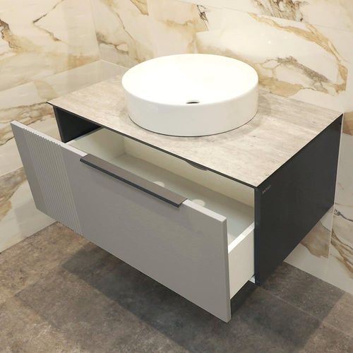 купить Шкаф под умывальник Bayro подвесной Torino 800 под столешницу light grey в Кишинёве 