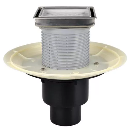 купить Душевой трап Hutterer & Lechner Sifon de pardoseala interior vertical PP HL310NPr-3020 D. 50/75/110 cu grila inox (132 х 132 mm) в Кишинёве 