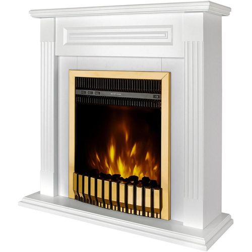 cumpără Șemineu electric ArtFlame Orina & Gala gold, 900x900x270mm, Alb în Chișinău 
