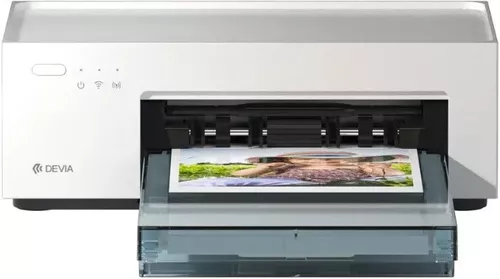 купить Фото-принтер Devia Mini photo printer intelligent thermal sublimation+Film set (EU), White в Кишинёве 