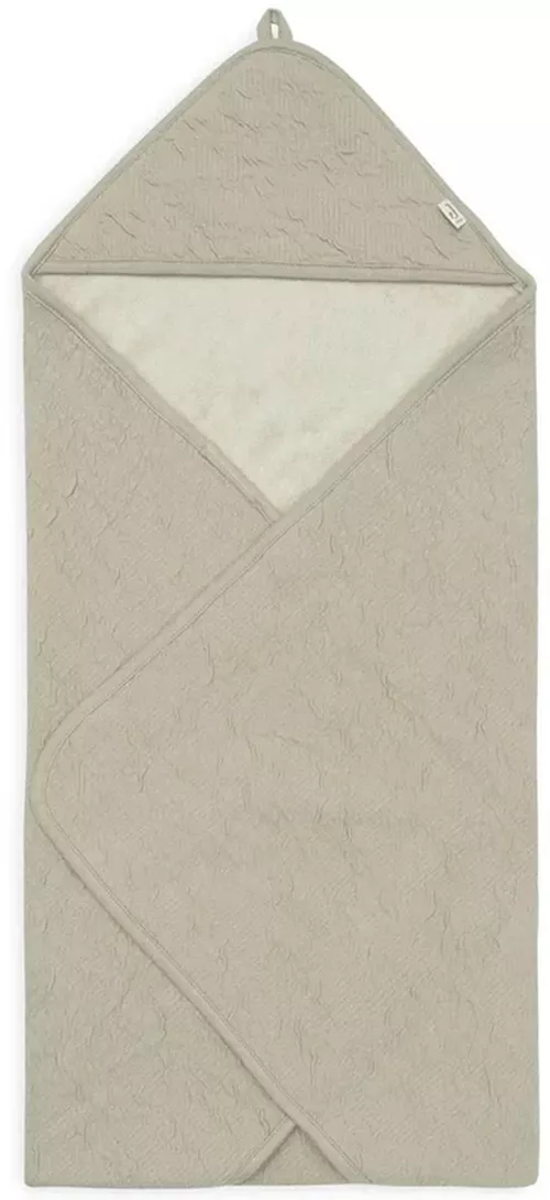 cumpără Accesoriu pentru baie Jollein 534-836-67052 Prosop cu gluga Soft Waves Olive Green, 75x75cm în Chișinău 