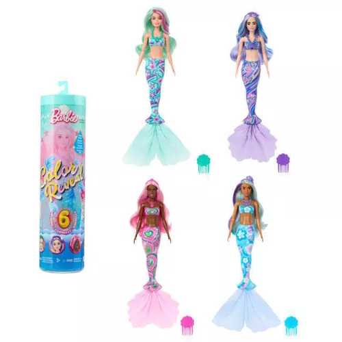 купить Кукла Barbie HRK12 Color Reveal Русалка в Кишинёве 