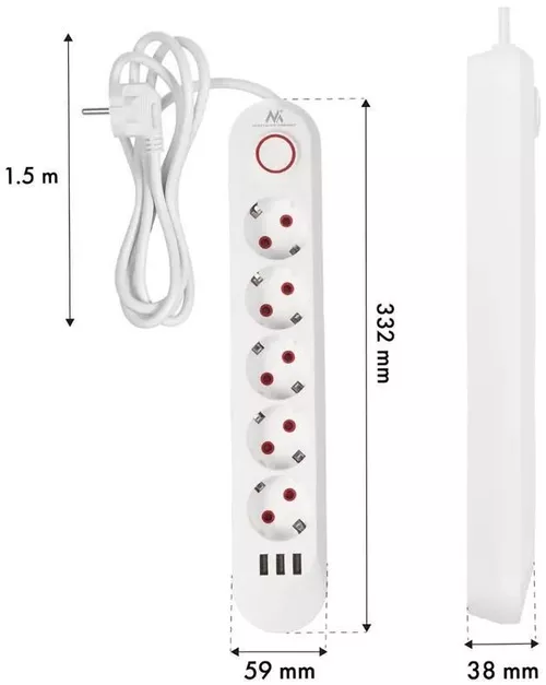 купить Фильтр электрический Maclean MCE395W в Кишинёве 