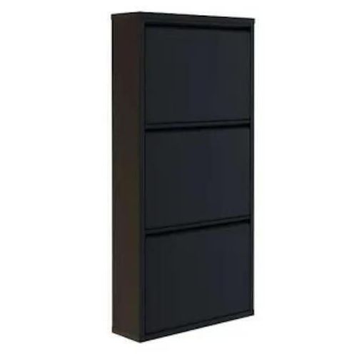 cumpără Raft pentru încălțăminte Trendy 3 Piece Metal-Black, 50x103x15cm în Chișinău 