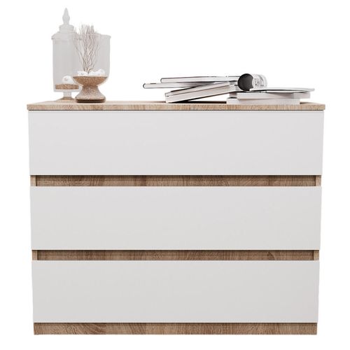 cumpără Comodă Bayro Harmony 1000x810x450 сонома фасад белый în Chișinău 