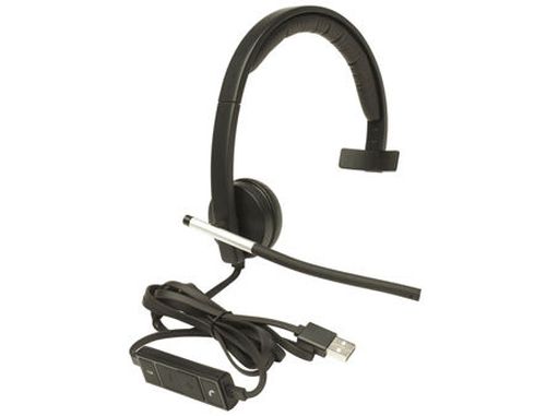 cumpără Logitech USB Headset Mono H650e, Headset: 50Hz-10kHz, Microphone: 100Hz-10kHz, 2.5m cable, 981-000514 (casti cu microfon/наушники с микрофоном) în Chișinău 