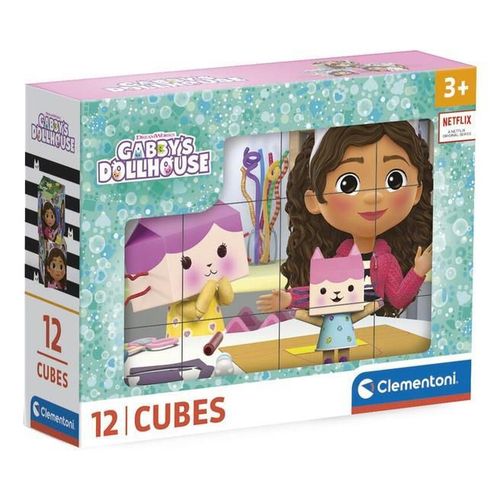 cumpără Puzzle Clementoni Cuburi Gabby's Dollhouse, 12 buc. (41193) în Chișinău 