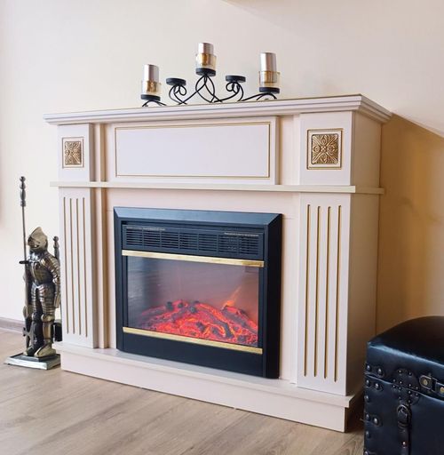 cumpără Șemineu electric ArtFlame Miracle & Mars, 929x1200x280 mm, Fildeş în Chișinău 