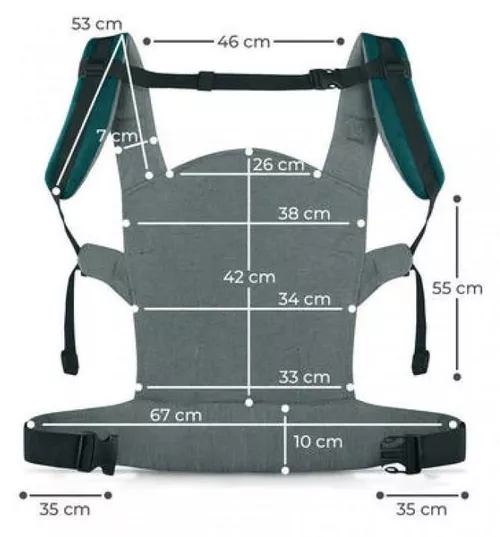 cumpără Marsupiu pentru copii KinderKraft Milo KNMILONAGRE0000 Nature Vibes în Chișinău 