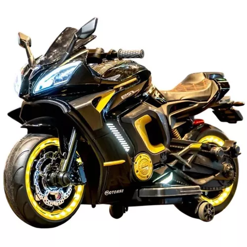 cumpără Mașină electrică pentru copii Richi (63074) Motocicleta negru pe acumulator pentru copii (3188) în Chișinău 
