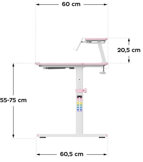 cumpără Masă de birou Mark Adler Biurko Study 3.7 Pink în Chișinău 